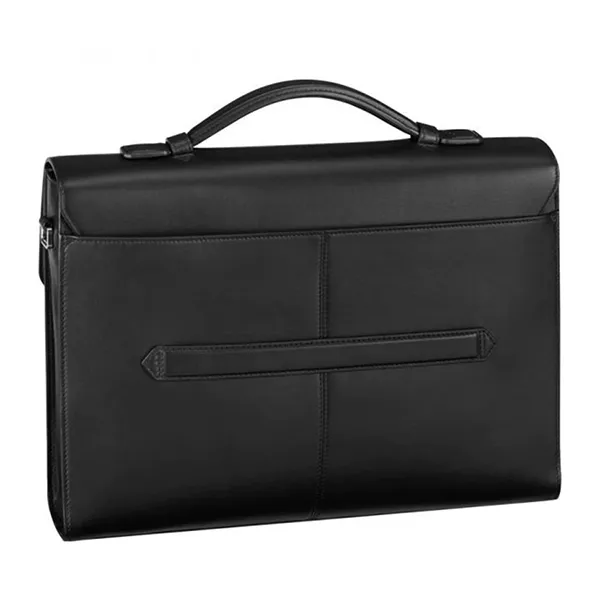 Cặp Nam Montblanc Catal Single Compartment Sartorial Tobacco 124074 Màu Đen