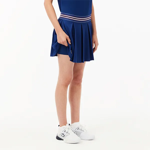 Chân Váy Nữ Lacoste Women's Lined Piqué Tennis Skirt JF0990 51 F9F Màu Xanh Navy