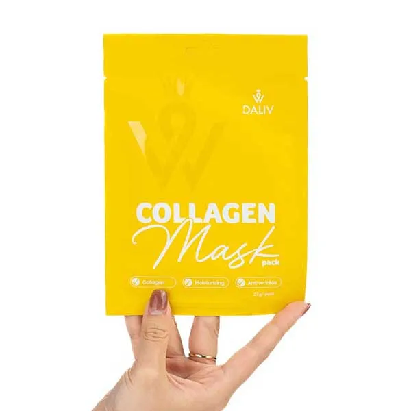 Combo 10 Miếng Mặt Nạ Tinh Chất Collagen Dưỡng Ẩm, Mờ Nếp Nhăn Daliv Collagen Mask