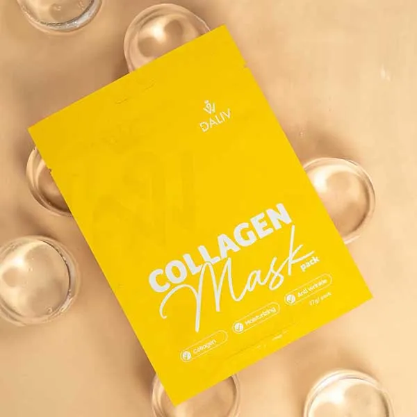 Combo 10 Miếng Mặt Nạ Tinh Chất Collagen Dưỡng Ẩm, Mờ Nếp Nhăn Daliv Collagen Mask