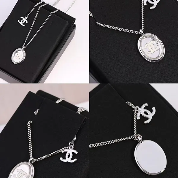 Dây Chuyền Nữ Chanel CC20S Màu Bạc