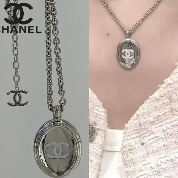 Dây Chuyền Nữ Chanel CC20S Màu Bạc