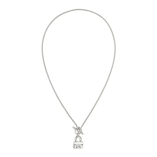 Dây Chuyền Nữ Hermès Amulettes Constance Pendant Màu Bạc
