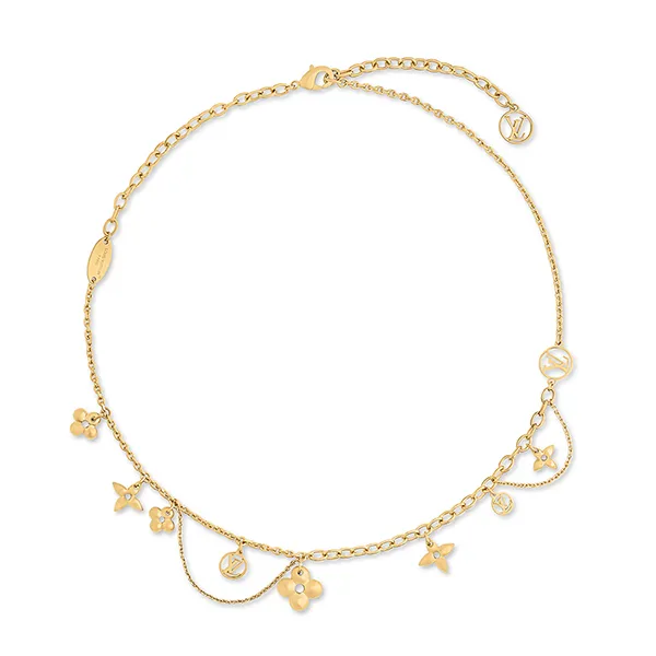 Dây Chuyền Nữ Louis Vuitton LV Blooming Supple Necklace M90736 Màu Vàng Gold