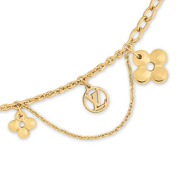 Dây Chuyền Nữ Louis Vuitton LV Blooming Supple Necklace M90736 Màu Vàng Gold