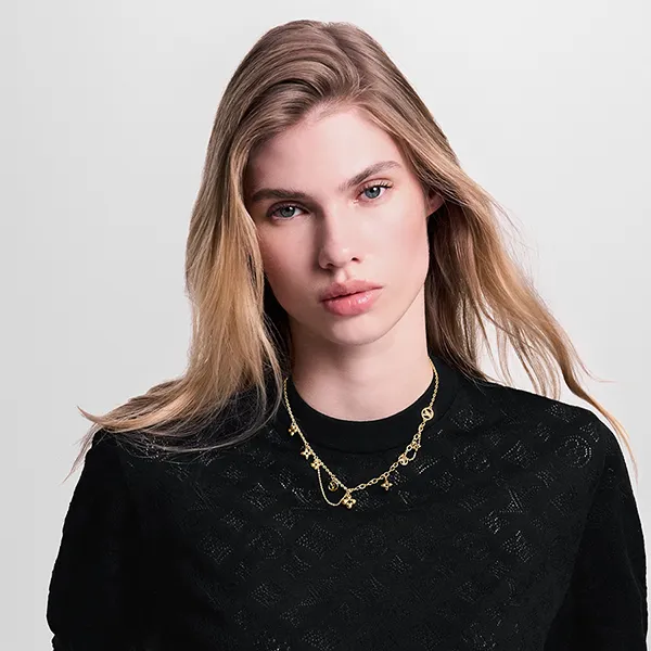 Dây Chuyền Nữ Louis Vuitton LV Blooming Supple Necklace M90736 Màu Vàng Gold
