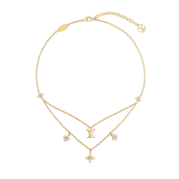 Dây Chuyền Nữ Louis Vuitton LV Floragram M00981 Màu Vàng Gold