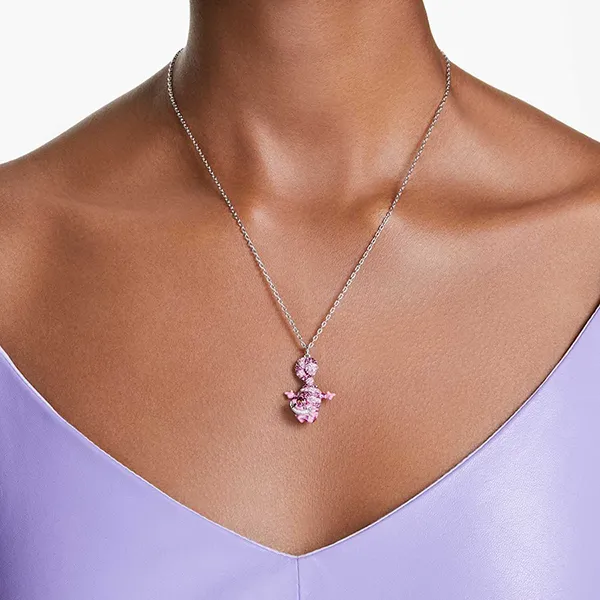 Dây Chuyền Nữ Swarovski Alice In Wonderland Pendant 5682809 Màu Bạc/Hồng