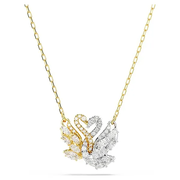 Dây Chuyền Nữ Swarovski Swan Pendantswan, White, Gold-Tone Plated 5714934 Màu Vàng