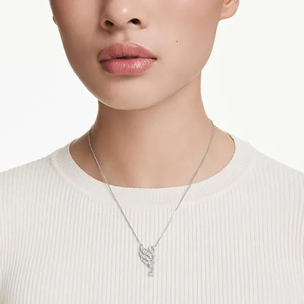 Dây Chuyền Nữ Swarovski Swan Pendantswan, White, Rhodium Plated 5723387 Màu Bạc