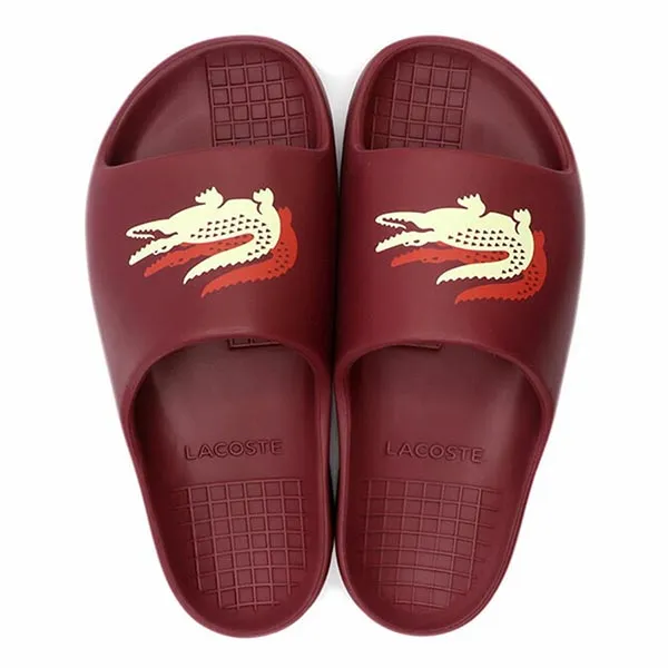 Dép Lacoste Croco Evo Serve 2.0 45CMA0005 3C9 Màu Đỏ Đô Size 8