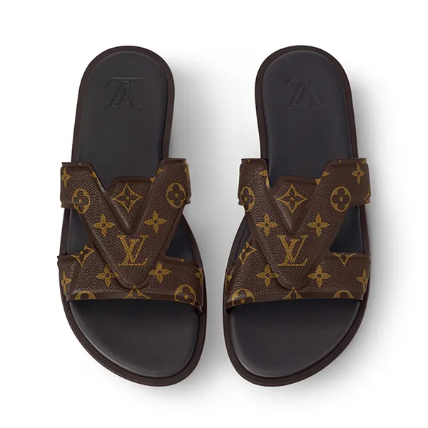 Dép Louis Vuitton LV Oasis Mule 1ACRPW Màu Nâu Size 40