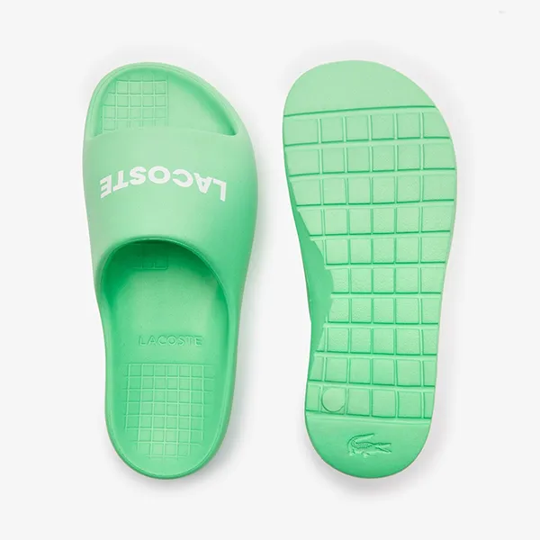 Dép Nam Lacoste Serve Slide 2.0 47CMA0015 1R7 Màu Xanh Mint Size 6