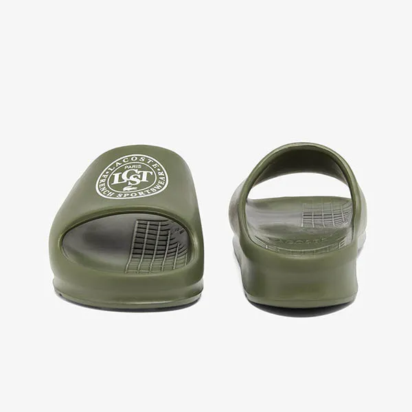 Dép Nam Lacoste Serve Slide 2.0 48CMA0011 255 Màu Xanh Olive Size 8