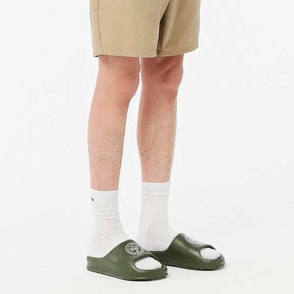 Dép Nam Lacoste Serve Slide 2.0 48CMA0011 255 Màu Xanh Olive Size 8