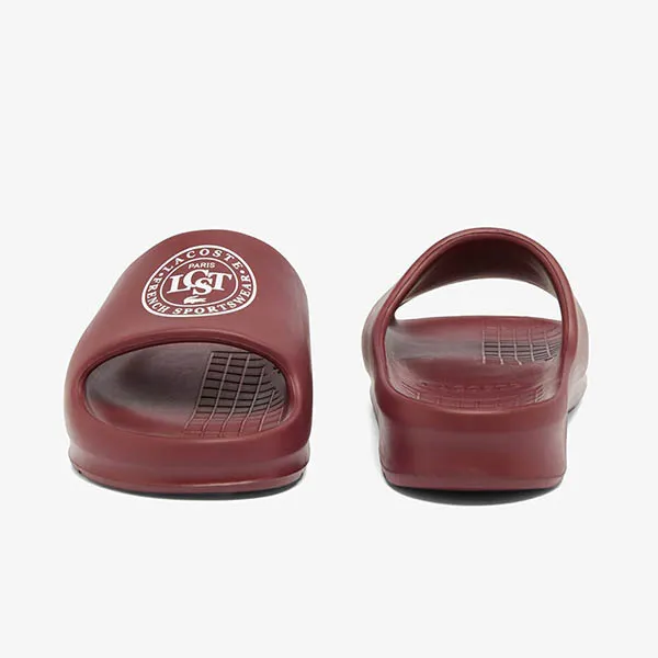 Dép Nam Lacoste Serve Slide 2.0 48CMA0011 2H2 Màu Đỏ Đô Size 8