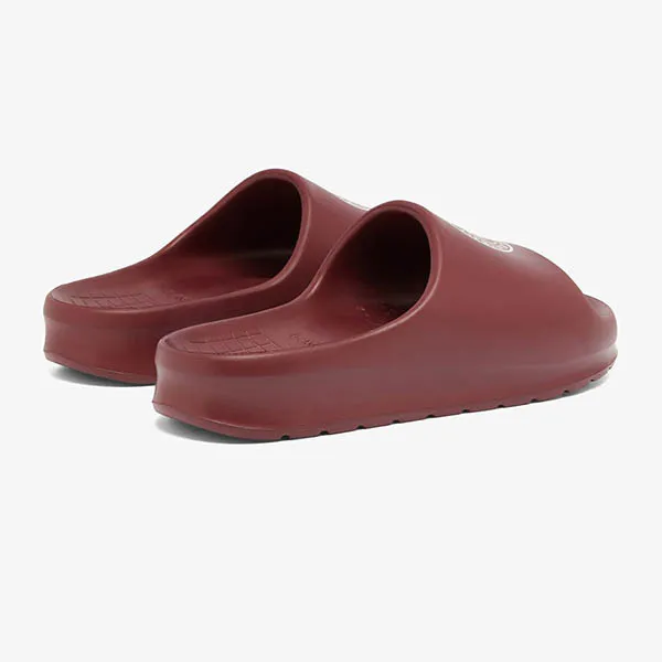 Dép Nam Lacoste Serve Slide 2.0 48CMA0011 2H2 Màu Đỏ Đô Size 8