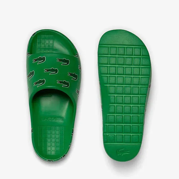 Dép Nam Lacoste Serve Slide 2.0 Colour Pop 46CMA0043 Màu Xanh Green Size 7