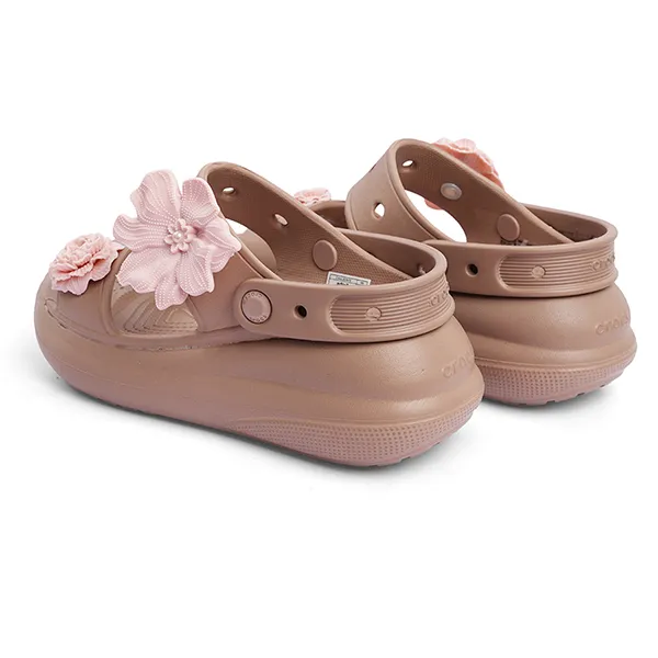 Dép Nữ Crocs Classic Crush Woman Sandal 207670-2Q9 Moca Màu Nâu Size 36