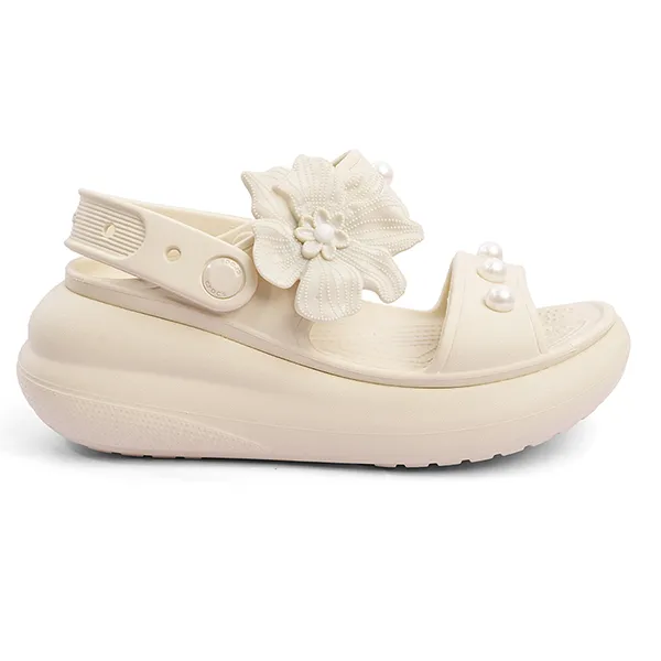 Dép Nữ Crocs Classic Crush Woman Sandal 207670-2Y2 Màu Beige Size 36