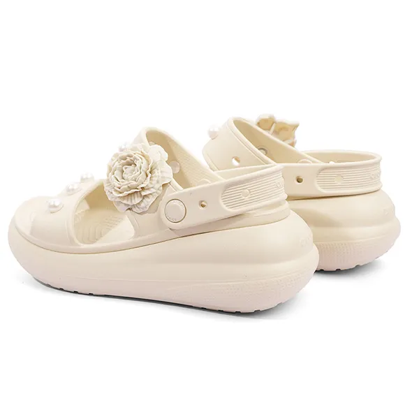 Dép Nữ Crocs Classic Crush Woman Sandal 207670-2Y2 Màu Beige Size 36