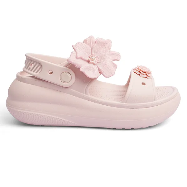 Dép Nữ Crocs Classic Crush Woman Sandal 207670-6WV Rose Quartz Màu Hồng Size 36