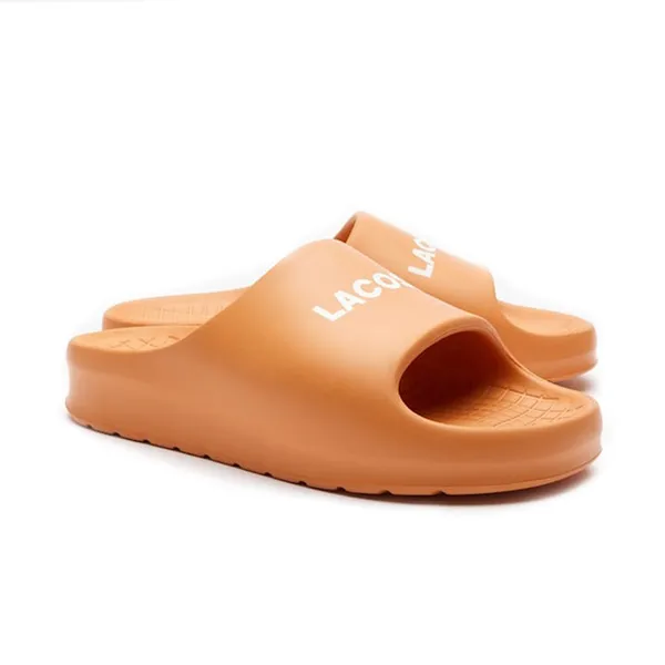 Dép Quai Ngang Nam Lacoste Chinelo Masculino Serve Slide 2.0 47CMA0015BR Màu Cam Size 6