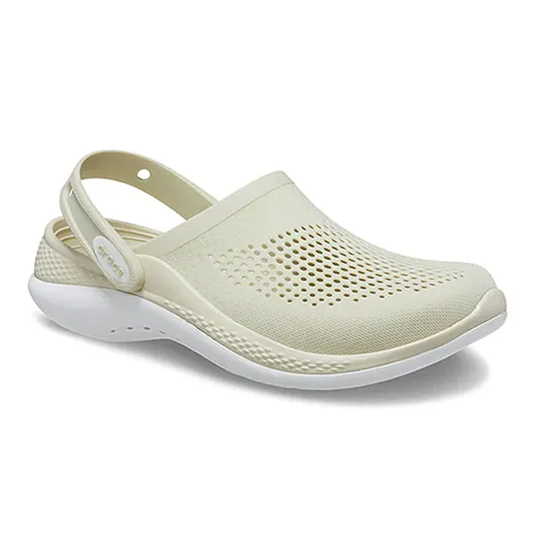 Dép Sục Nam Crocs Men LiteRide 360 Clog Bone Màu Kem Size 39
