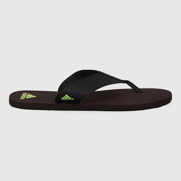 Dép Xỏ Ngón Nam Adidas Logo Neon Flip Flops JK2134 Màu Nâu Size 39