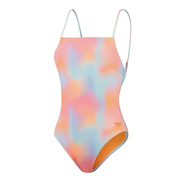 Đồ Bơi Một Mảnh Nữ Speedo Allover Printed Adjustable Thinstrap Màu Cam Size XS