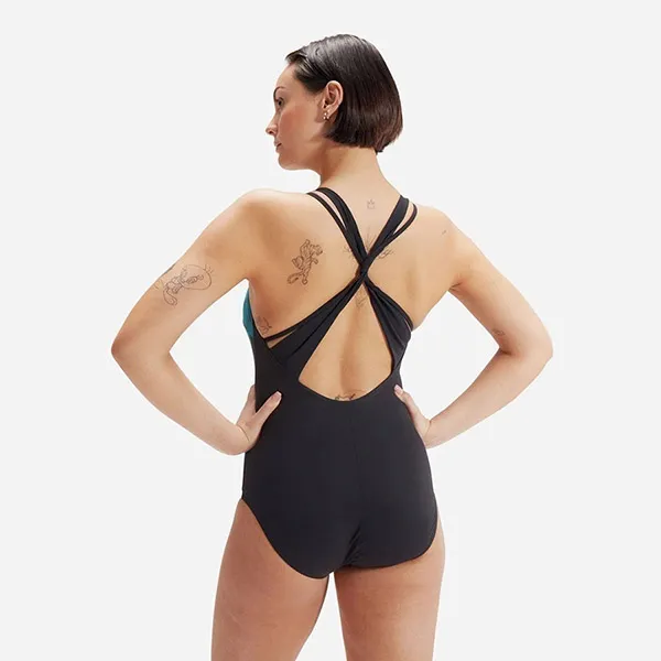 Đồ Bơi Một Mảnh Nữ Speedo Calypso Printed 8-00307215767 Màu Xanh Đen Size 2XS