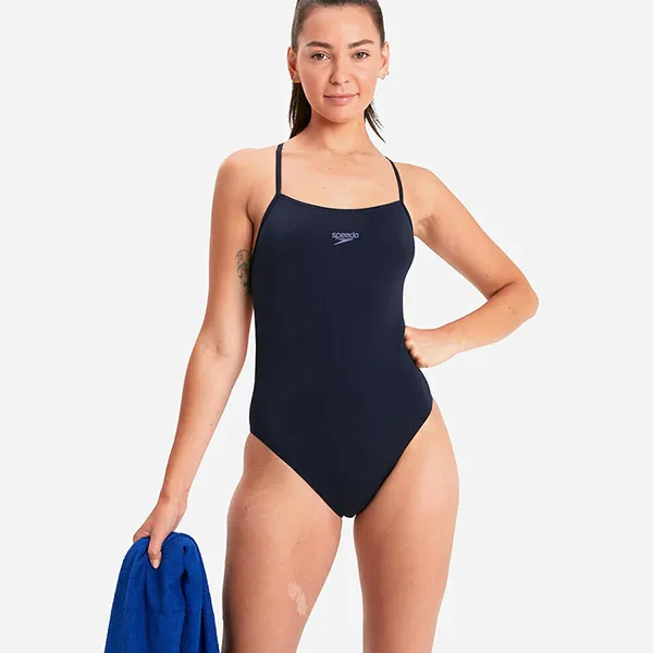 Đồ Bơi Một Mảnh Nữ Speedo Endurance+ Thinstrap One Piece Swimsuit 8-13539D740 Màu Xanh Navy Size XS