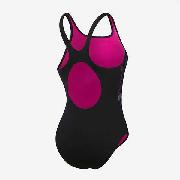Đồ Bơi Một Mảnh Nữ Speedo Hyperboom Placement Muscleback 8-00375216897 Màu Đen Size 2XS