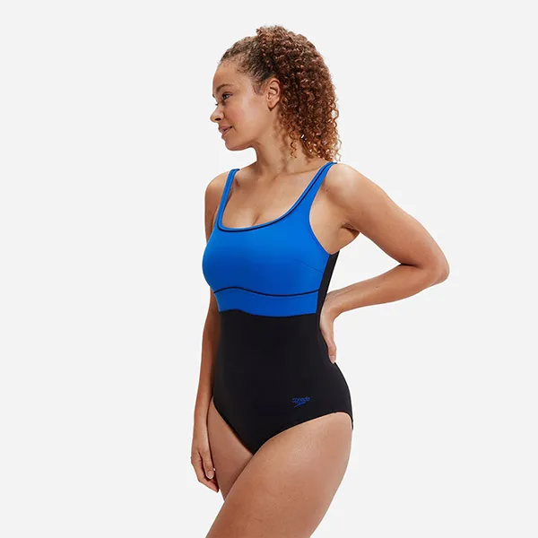 Đồ Bơi Một Mảnh Nữ Speedo Shaping Contoureclipse One Piece - Blue 8-00306716702 Màu Xanh Đen Size XS