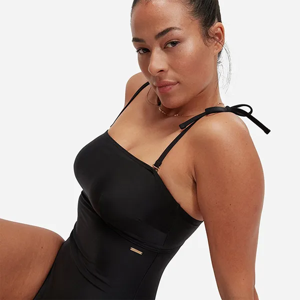 Đồ Bơi Một Mảnh Nữ Speedo Shaping V Neck Swimsuit - Black Màu Size XL