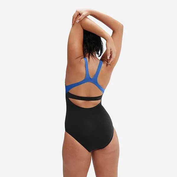 Đồ Bơi Một Mảnh Nữ Speedo Support Banded One Piece Swimsuit - Black Màu Đen Size XS