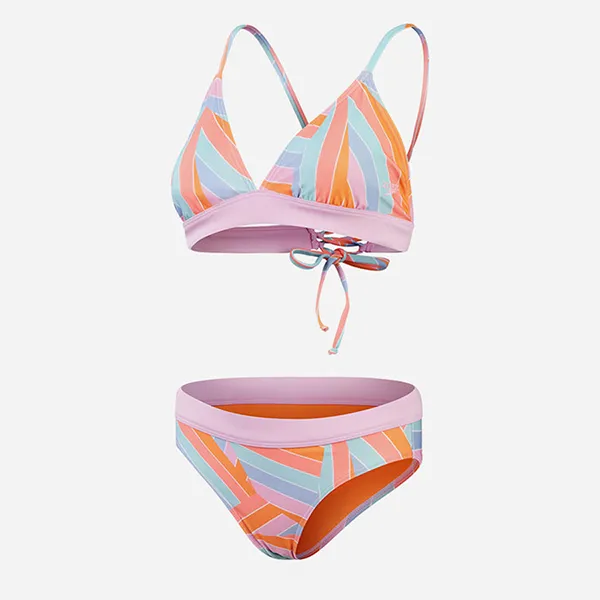 Đồ Bơi Nữ Speedo Printed Banded Triangle Bikini 8-00440716790 Màu Hồng Cam Size 2XS