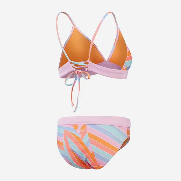 Đồ Bơi Nữ Speedo Printed Banded Triangle Bikini 8-00440716790 Màu Hồng Cam Size 2XS