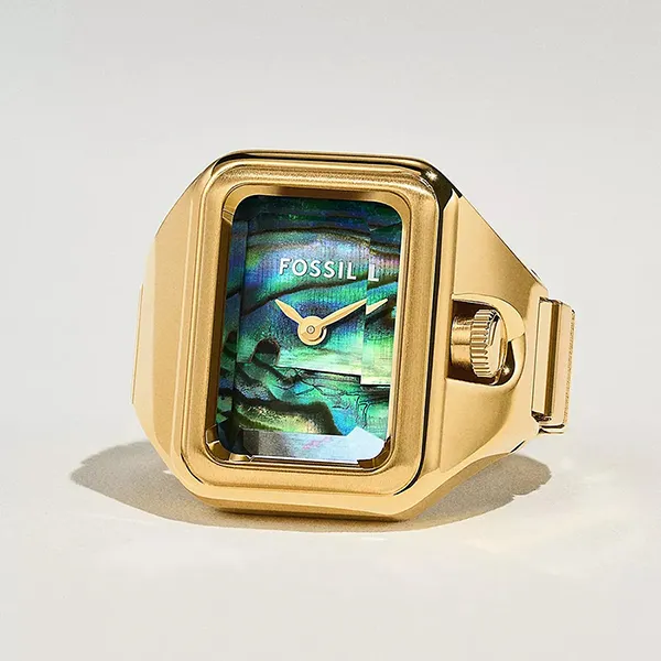 Đồng Hồ Dạng Nhẫn Nữ Fossil Raquel Watch Ring Stainless Steel ES5411 Màu Vàng Gold