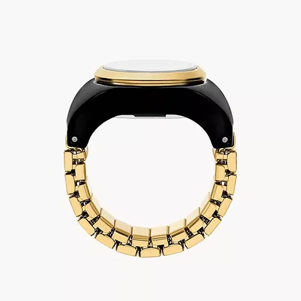 Đồng Hồ Dạng Nhẫn Nữ Fossil Watch Ring Two-Hand Gold-Tone Stainless Steel ES5413 Màu Vàng Đen