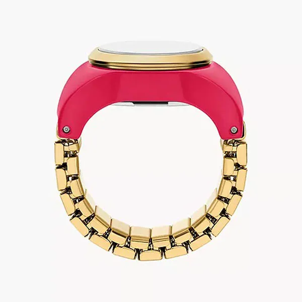 Đồng Hồ Dạng Nhẫn Nữ Fossil Watch Ring Two-Hand Pink Stainless Steel ES5414 Màu Vàng Hồng