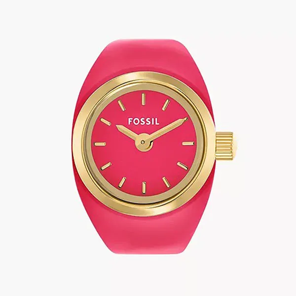 Đồng Hồ Dạng Nhẫn Nữ Fossil Watch Ring Two-Hand Pink Stainless Steel ES5414 Màu Vàng Hồng
