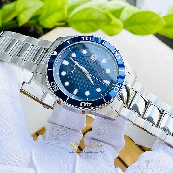 Đồng Hồ Nam Bulova Sport 98A194 Màu Bạc Xanh Dương