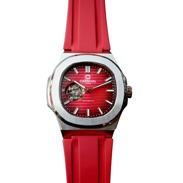 Đồng Hồ Nam Carnival Automatic Watch 8128G Màu Đỏ