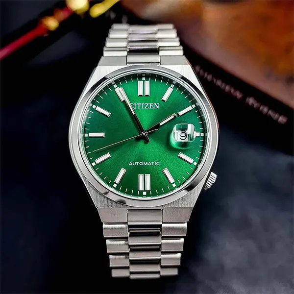 Đồng Hồ Nam Citizen New Collection Automatic NJ0150 81X Màu Bạc Xanh Lá