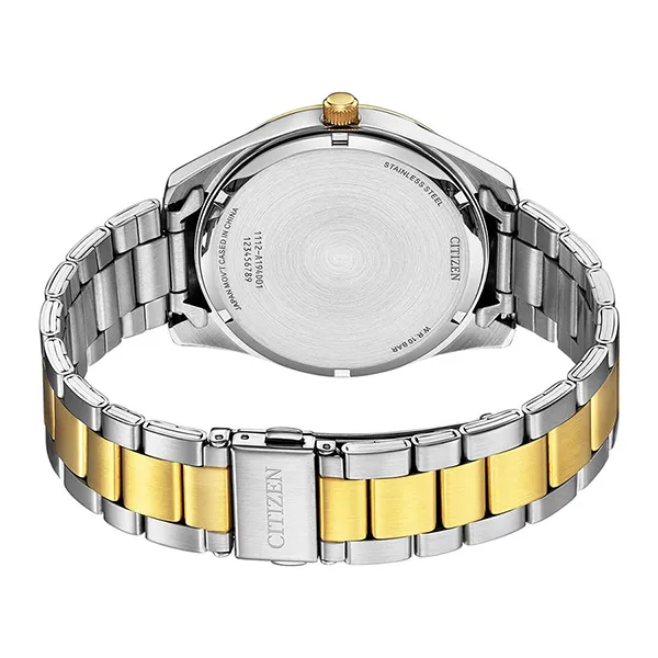 Đồng Hồ Nam Citizen Quartz Silver Dial Two Tone Men Watch BI1036 57A Màu Bạc Vàng