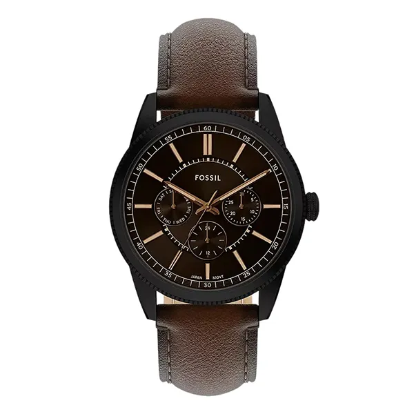 Đồng Hồ Nam Fossil Pearson Multifunction Brown Leather Watch FS6138 Màu Nâu