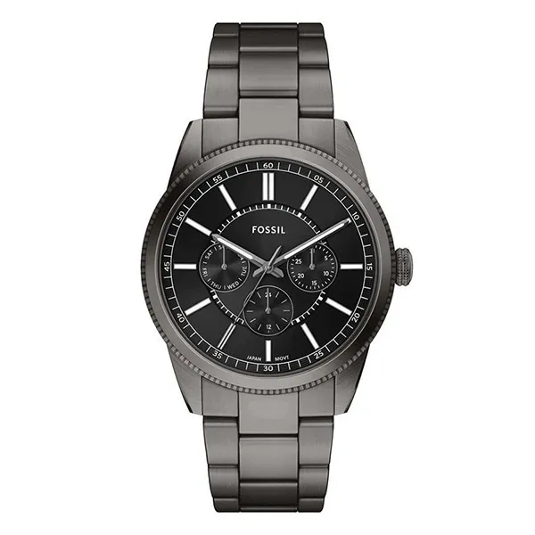 Đồng Hồ Nam Fossil Pearson Multifunction Gunmetal Stainless Steel Watch FS6136 Màu Đen