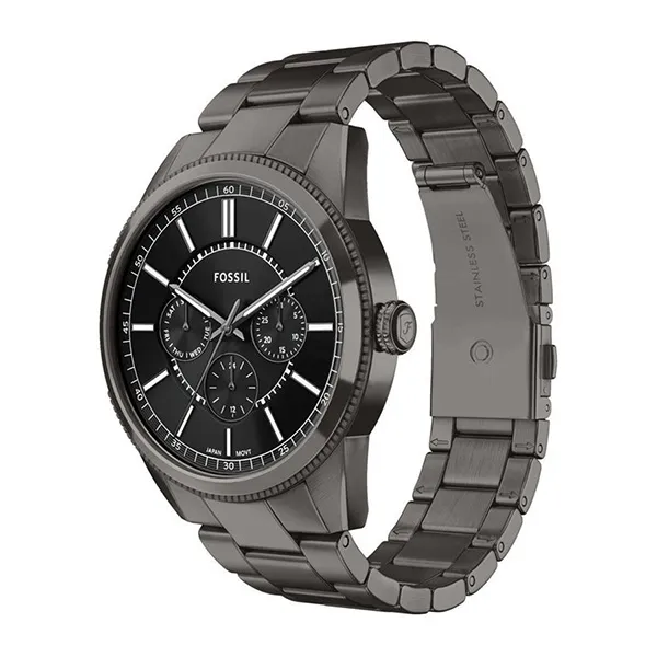 Đồng Hồ Nam Fossil Pearson Multifunction Gunmetal Stainless Steel Watch FS6136 Màu Đen