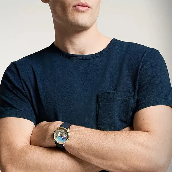 Đồng Hồ Nam Fossil x Superman Limited-Edition Metropolis Watch Set LE1208SET Màu Xanh Navy